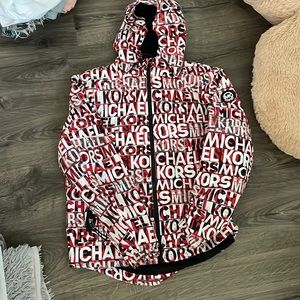 Red Michael kors zip up